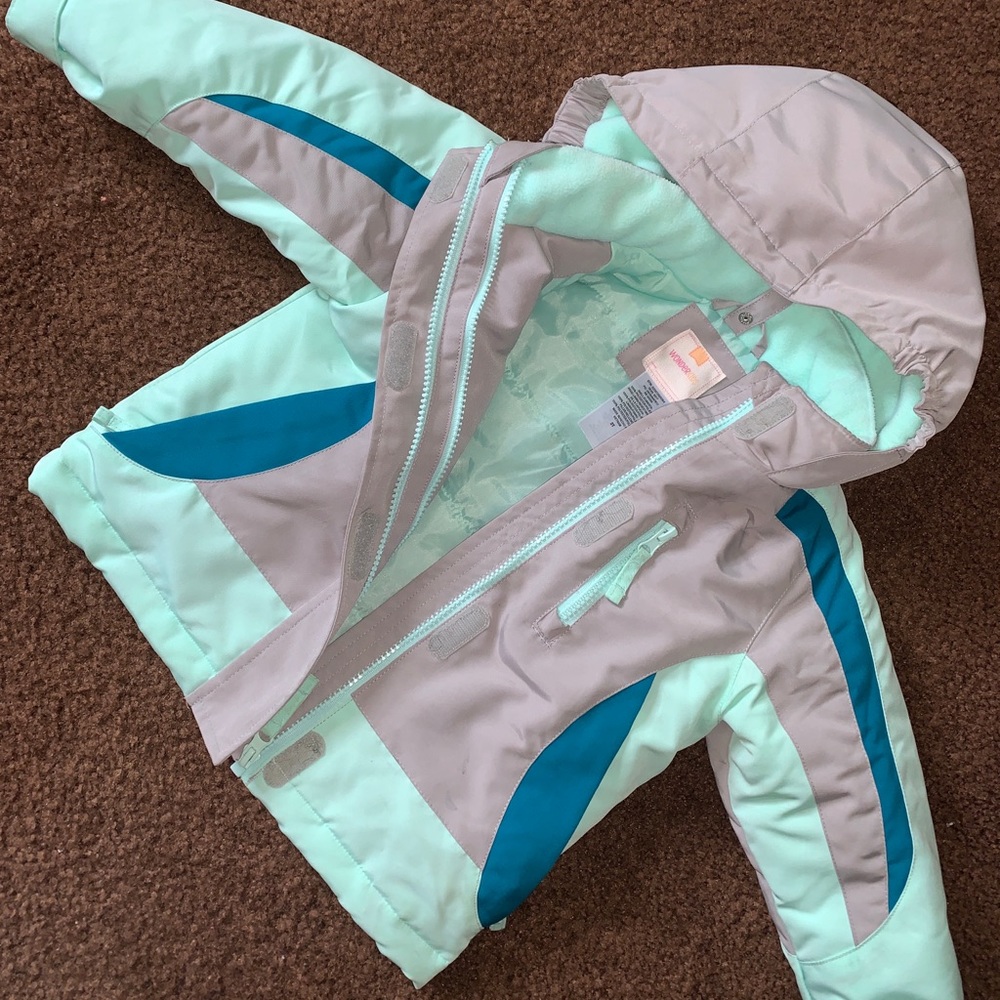 Wonder Kids Blue 2T Girls 2 in 1 jacket